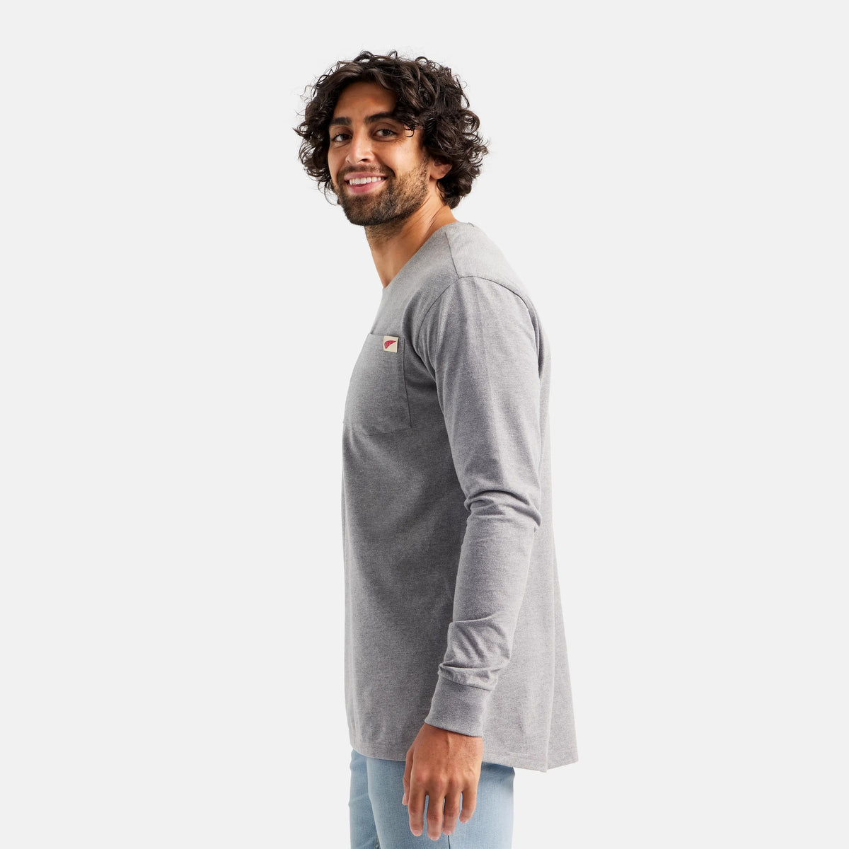 Long Sleeve Classic Pocket Tee in Heather Gray 98475 | Red Wing - Red Wing Shoes