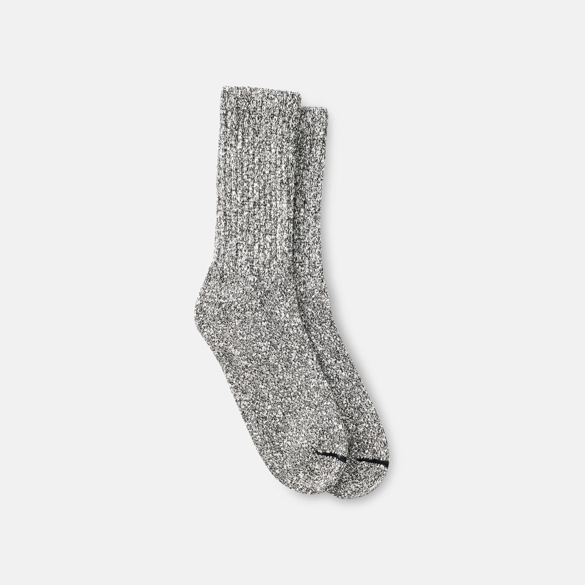 Unisex Cotton Blend Ragg Crew Socks in Black/White Cotton Blend 97644 | Red Wing Heritage - Red Wing Shoes