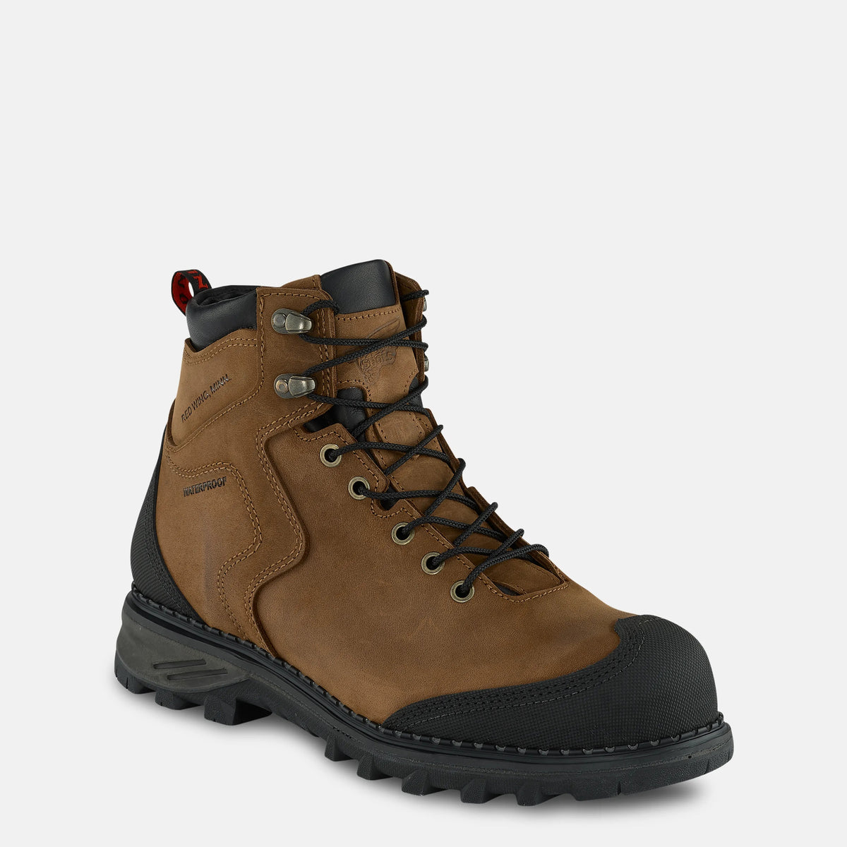 Burnside 6-inch Waterproof Safety Toe Boot Brown 2410 - Red Wing Shoes