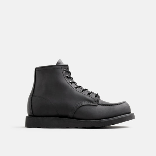 Classic Moc 6-Inch Boot in Black Leather 8074 | Red Wing Heritage - Red Wing Shoes