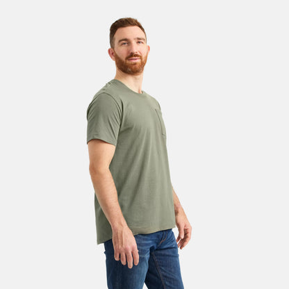 Short Sleeve Pocket T-Shirt in Olive Green 98473 - Red Wing Shoes