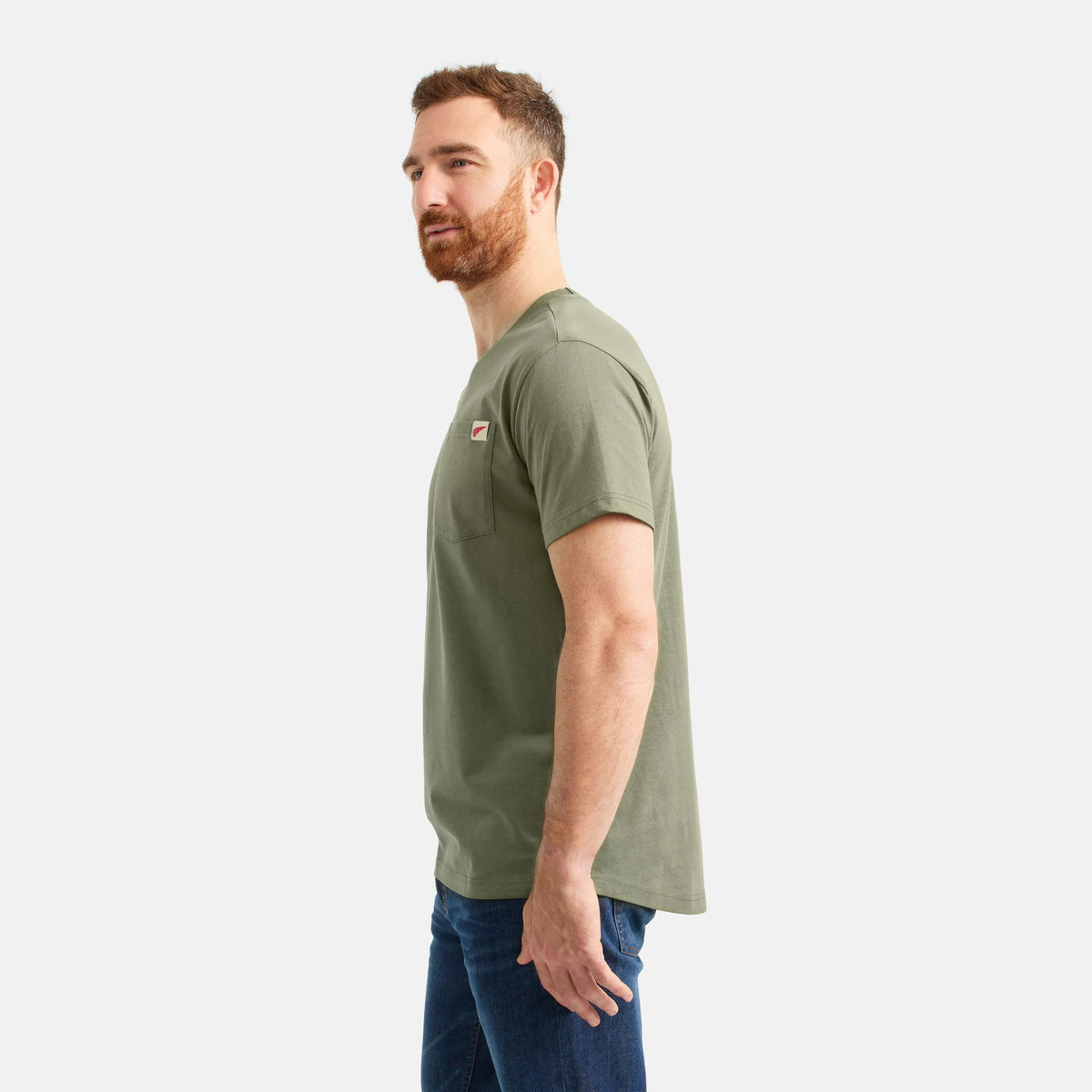 Short Sleeve Pocket T-Shirt in Olive Green 98473 - Red Wing Shoes