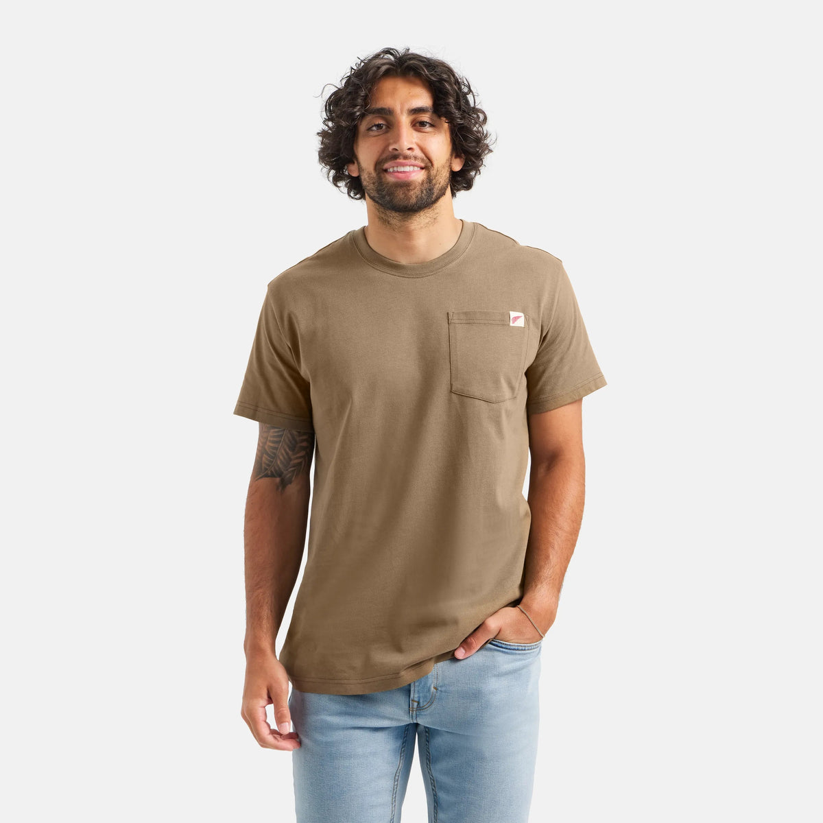 Short Sleeve Pocket T-Shirt in Brown 98471 - Red Wing Shoes