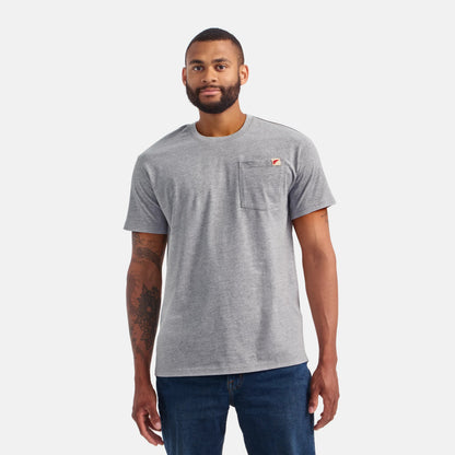 Short Sleeve Pocket T-Shirt in Heather Gray 98469 - Red Wing Shoes