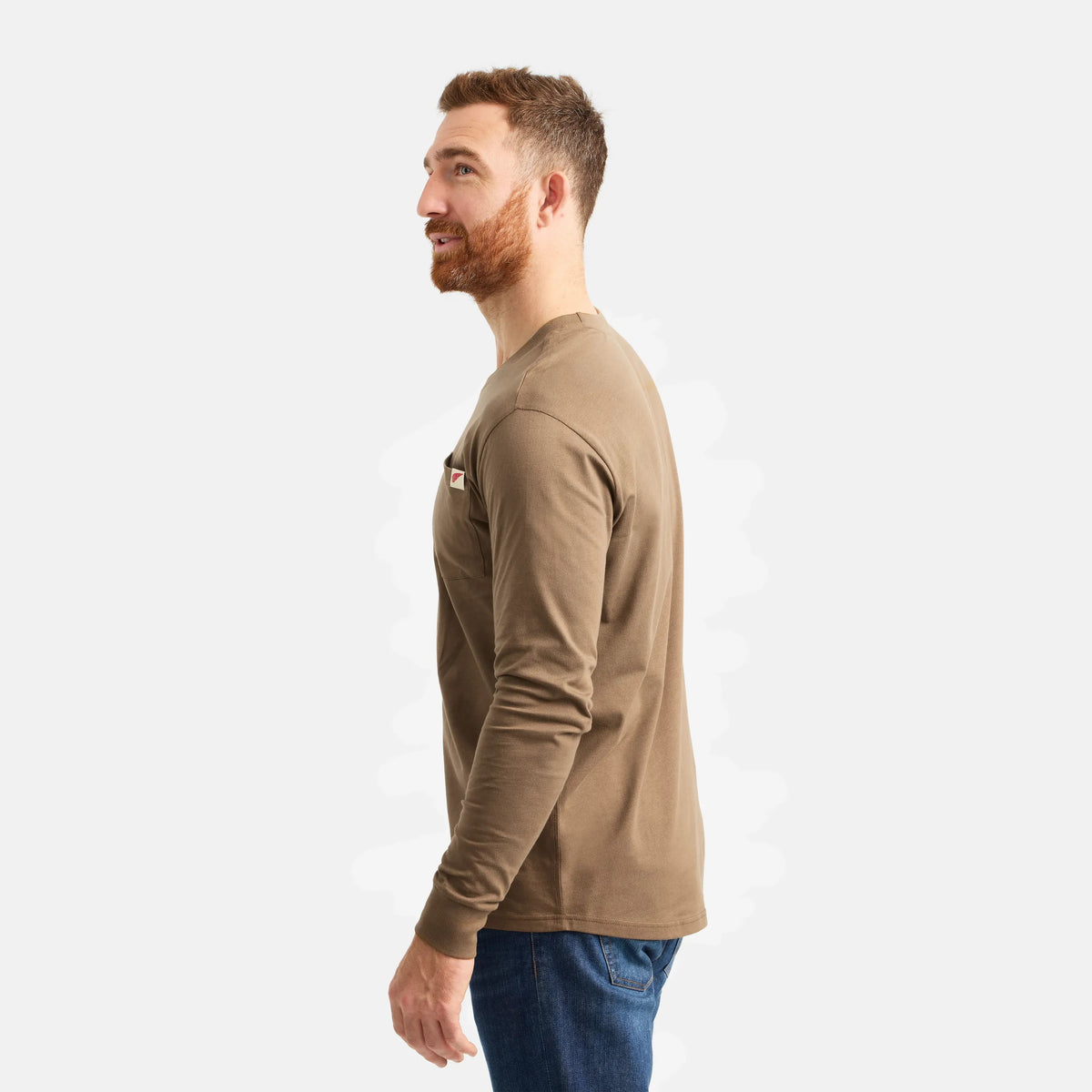 Long Sleeve Classic Pocket Tee in Brown - Red Wing Shoes