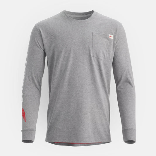 Long Sleeve Classic Pocket Tee in Heather Gray 98475 | Red Wing - Red Wing Shoes