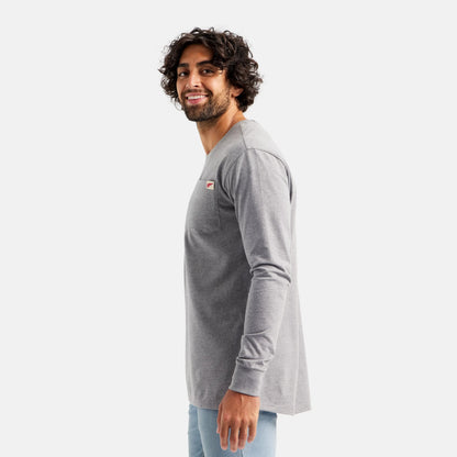 Long Sleeve Classic Pocket Tee in Heather Gray 98475 | Red Wing - Red Wing Shoes