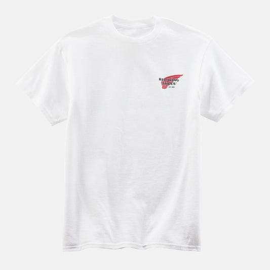 Unisex Red Wing Shoes Logo T-Shirt in White 97610 | Red Wing Heritage - Red Wing Shoes