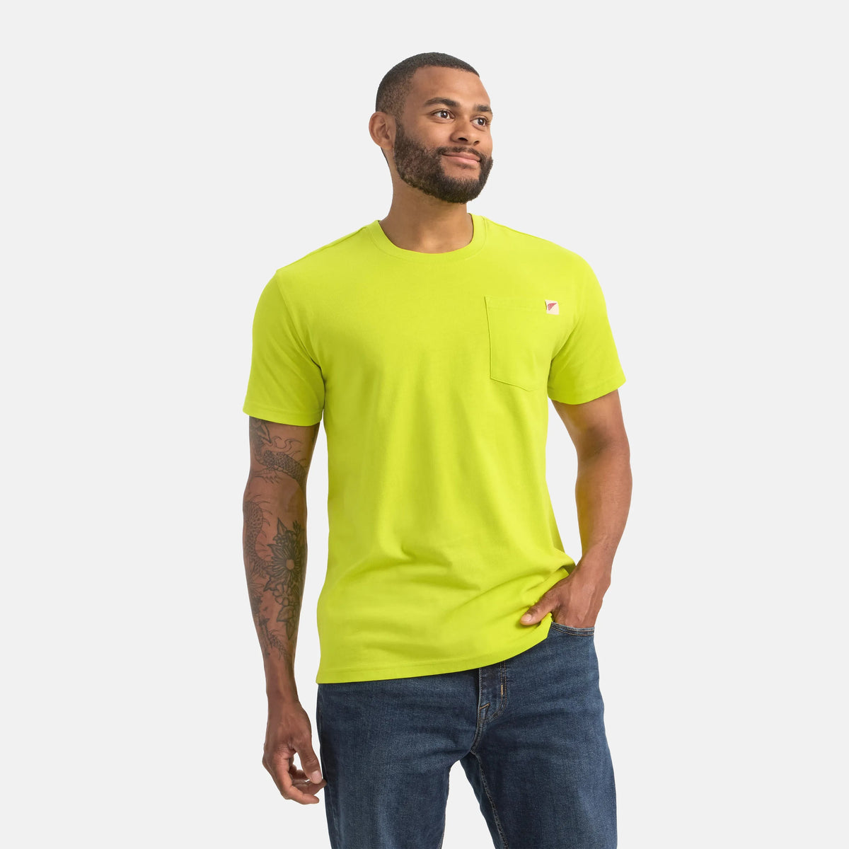 Short Sleeve Pocket T-Shirt in Bright Green 98472 - Red Wing Shoes