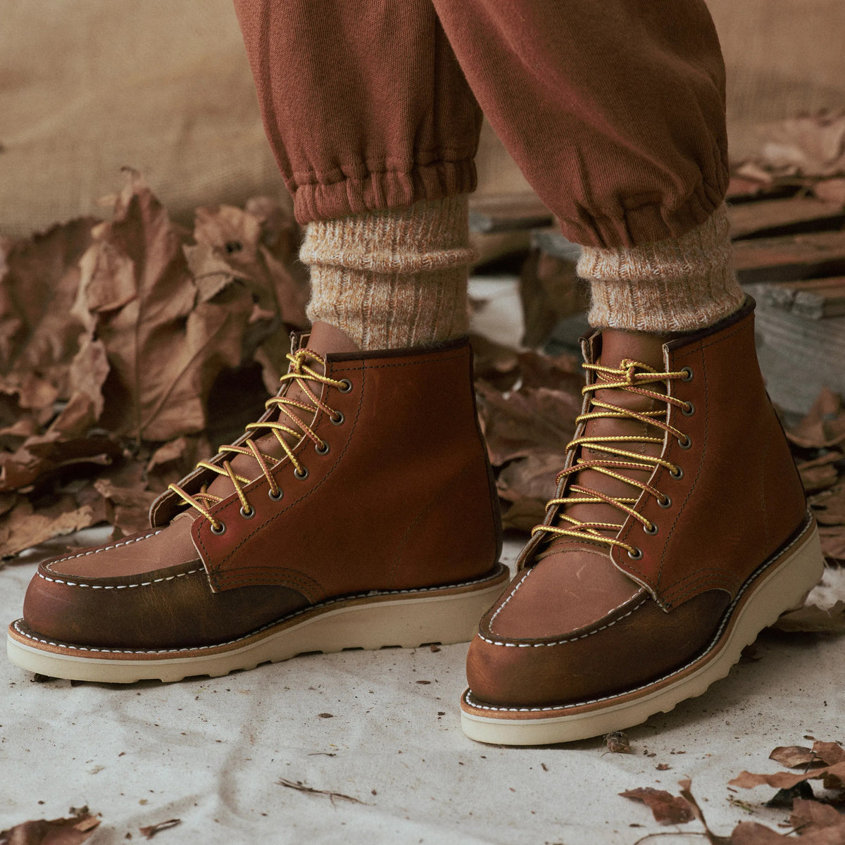6-Inch Classic Moc Short Boot in Multi Brown 3475 | Red Wing Heritage - Red Wing Shoes