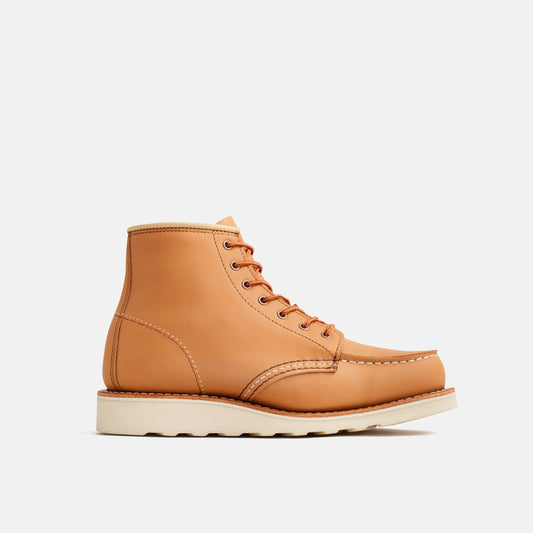 6-Inch Classic Moc Short Boot in Tan Leather 3383 | Red Wing Heritage - Red Wing Shoes