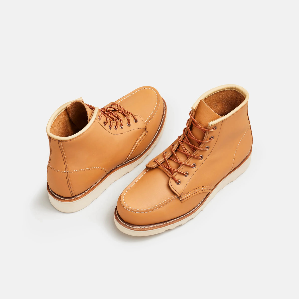 6-Inch Classic Moc Short Boot in Tan Leather 3383 | Red Wing Heritage - Red Wing Shoes