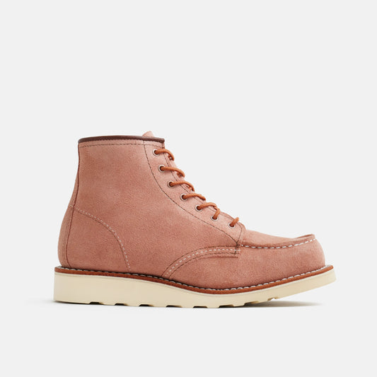 6-Inch Classic Moc Short Boot in Pink Leather 3328 | Red Wing Heritage - Red Wing Shoes