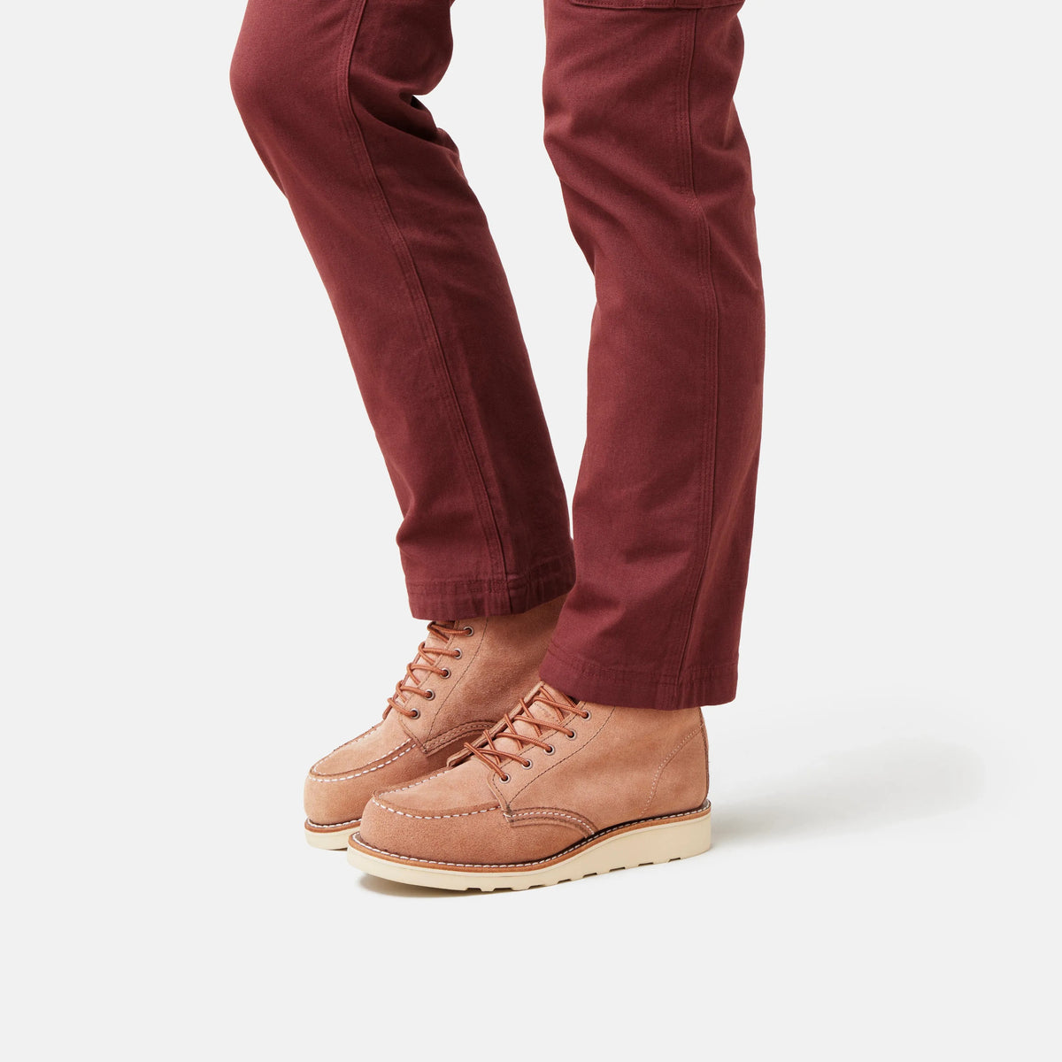 6-Inch Classic Moc Short Boot in Pink Leather 3328 | Red Wing Heritage - Red Wing Shoes