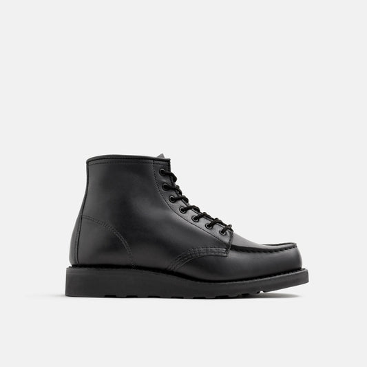 6-Inch Classic Moc Short Boot in Black Leather 3380 | Red Wing Heritage - Red Wing Shoes