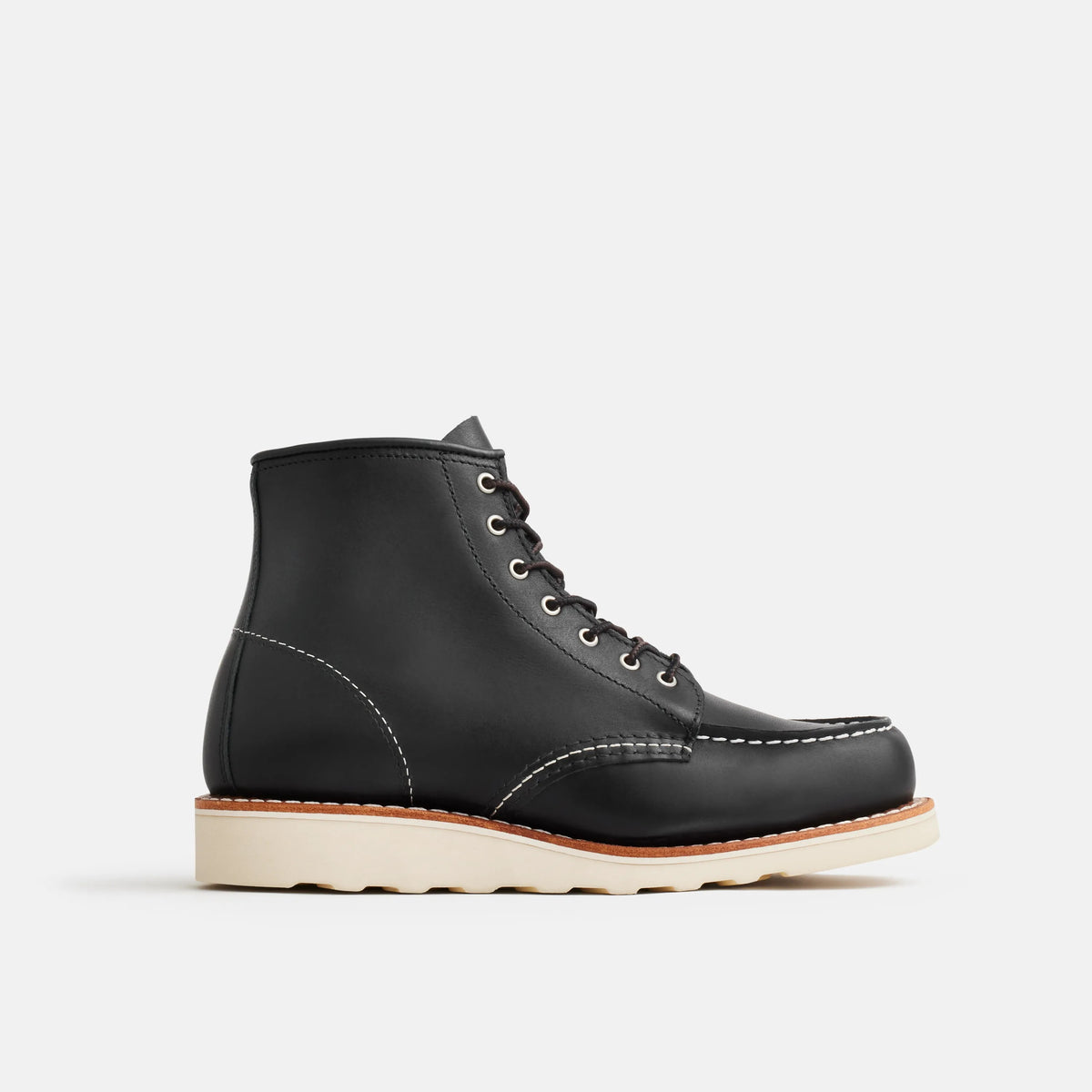 6-Inch Classic Moc Short Boot in Black Leather 3373 | Red Wing Heritage - Red Wing Shoes