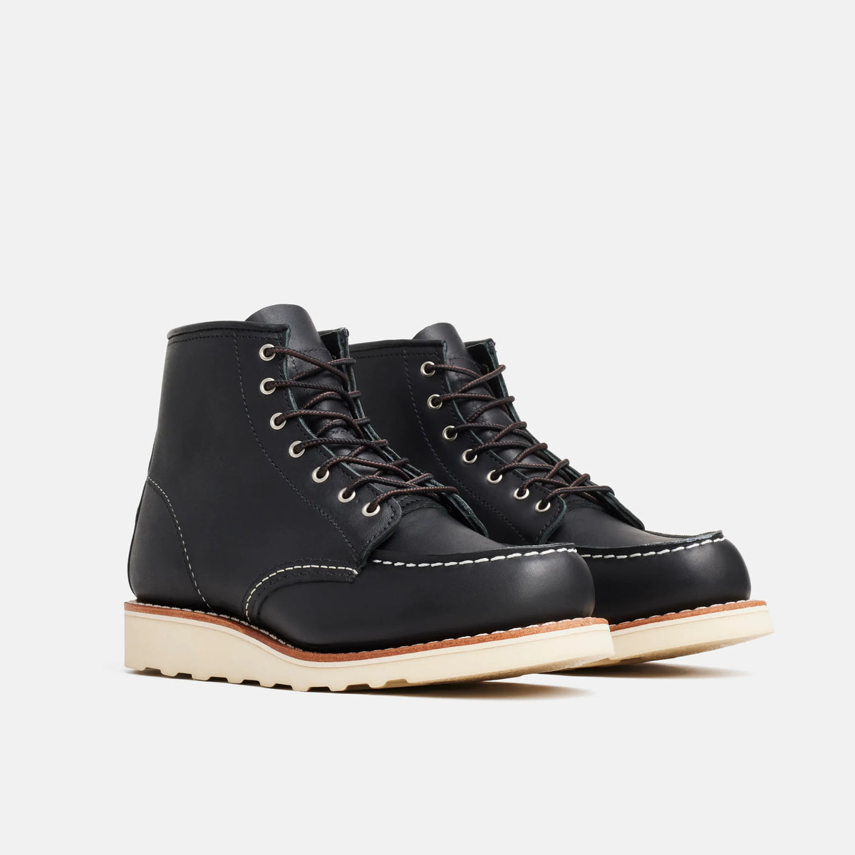 6-Inch Classic Moc Short Boot in Black Leather 3373 | Red Wing Heritage - Red Wing Shoes