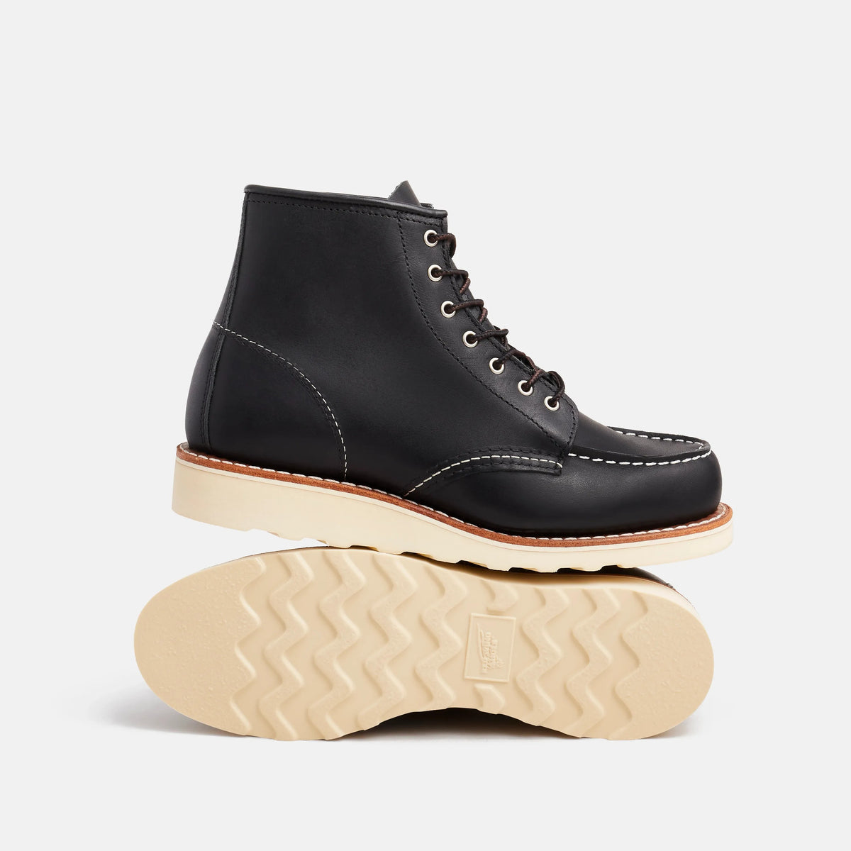 6-Inch Classic Moc Short Boot in Black Leather 3373 | Red Wing Heritage - Red Wing Shoes