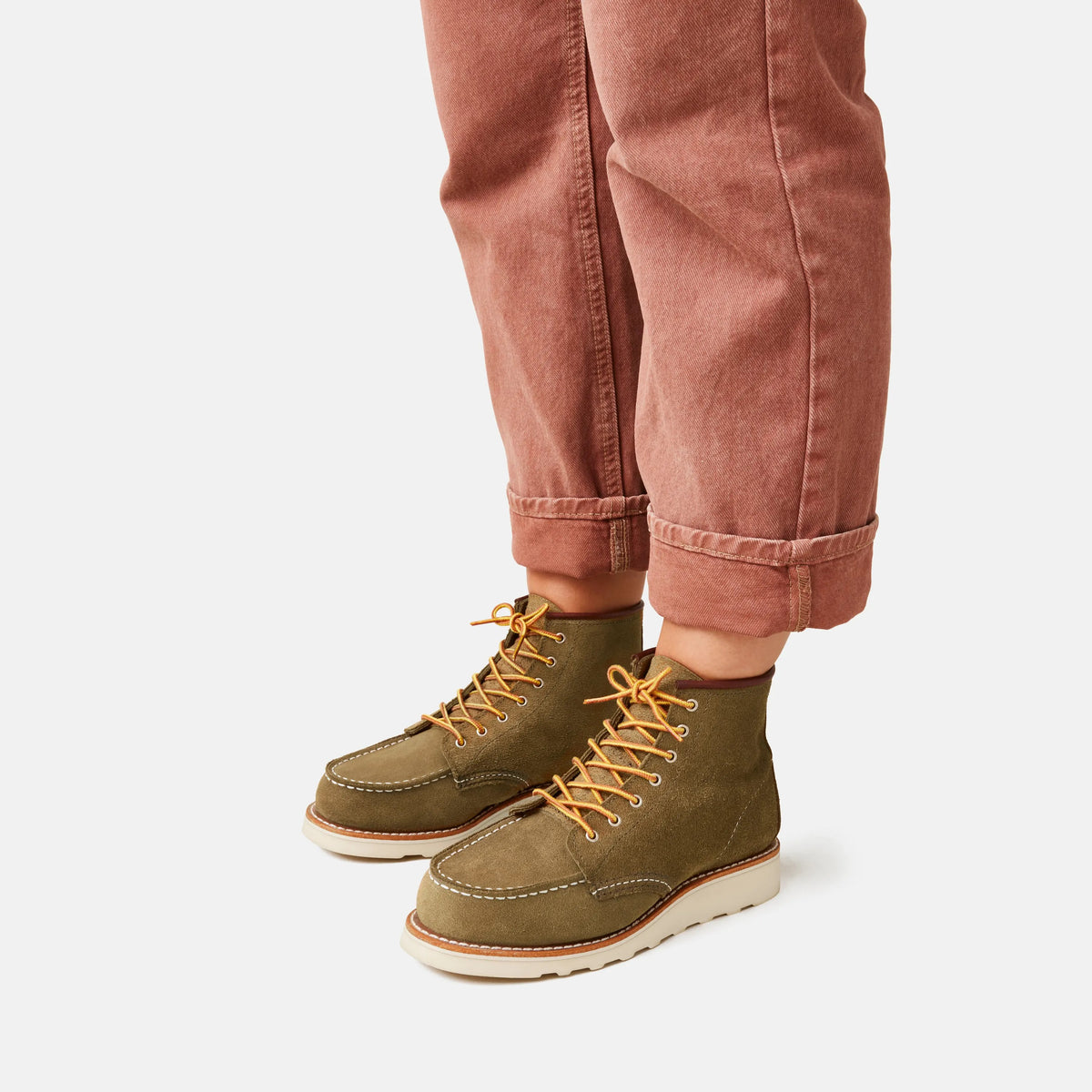 6-Inch Classic Moc Short Boot in Light Brown Leather 3377 | Red Wing Heritage - Red Wing Shoes