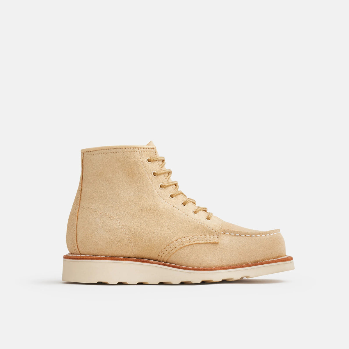 6-Inch Classic Moc Short Boot in Cream Leather 3328 | Red Wing Heritage - Red Wing Shoes