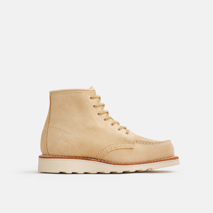 6-Inch Classic Moc Short Boot in Cream Leather 3328 | Red Wing Heritage - Red Wing Shoes