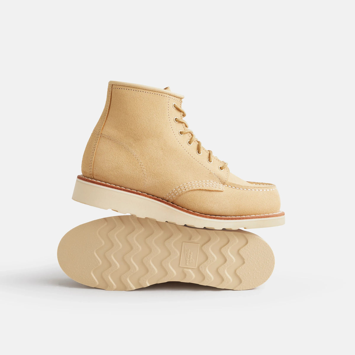 6-Inch Classic Moc Short Boot in Cream Leather 3328 | Red Wing Heritage - Red Wing Shoes