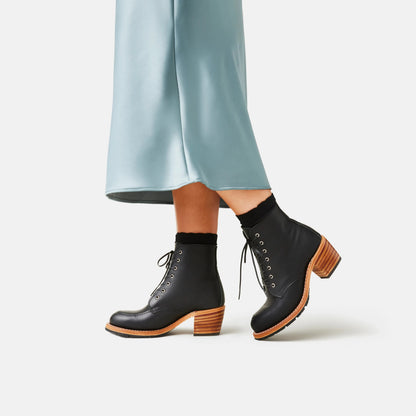 Clara Heeled Boot in Black Leather 3405 | Red Wing Heritage - Red Wing Shoes