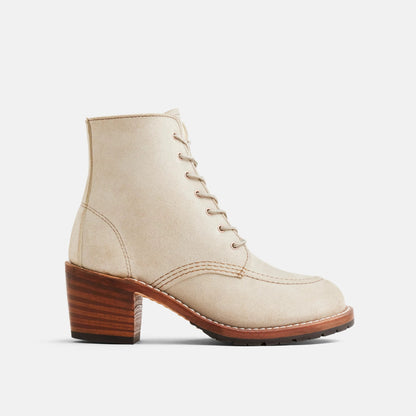 Clara Heeled Boot in White Leather 3409 | Red Wing Heritage - Red Wing Shoes