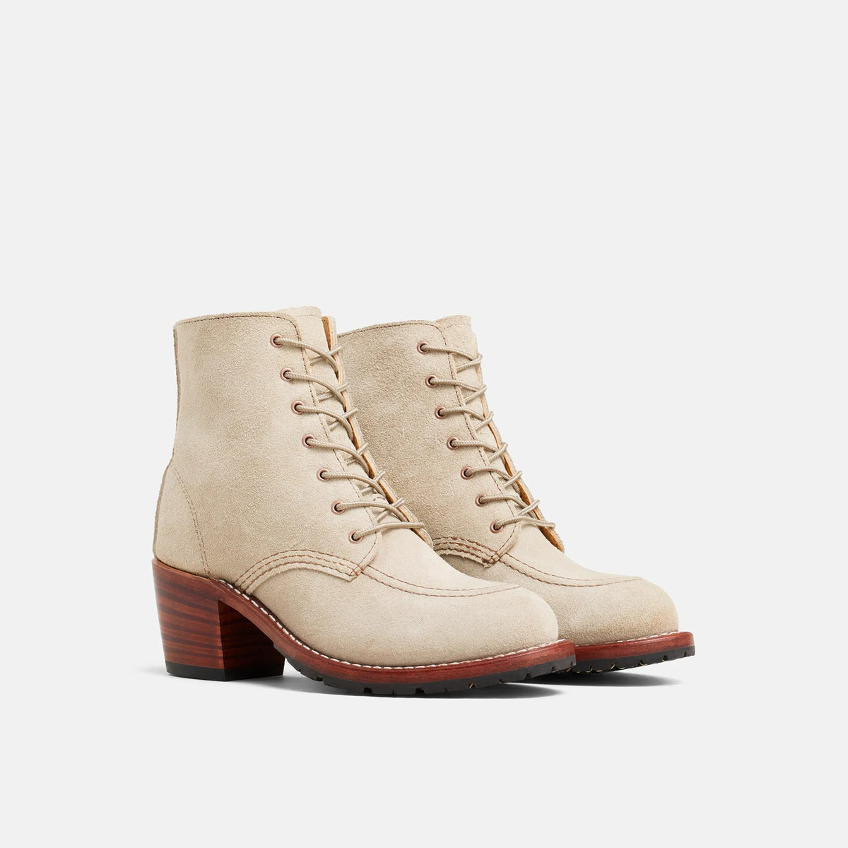 Clara Heeled Boot in White Leather 3409 | Red Wing Heritage - Red Wing Shoes