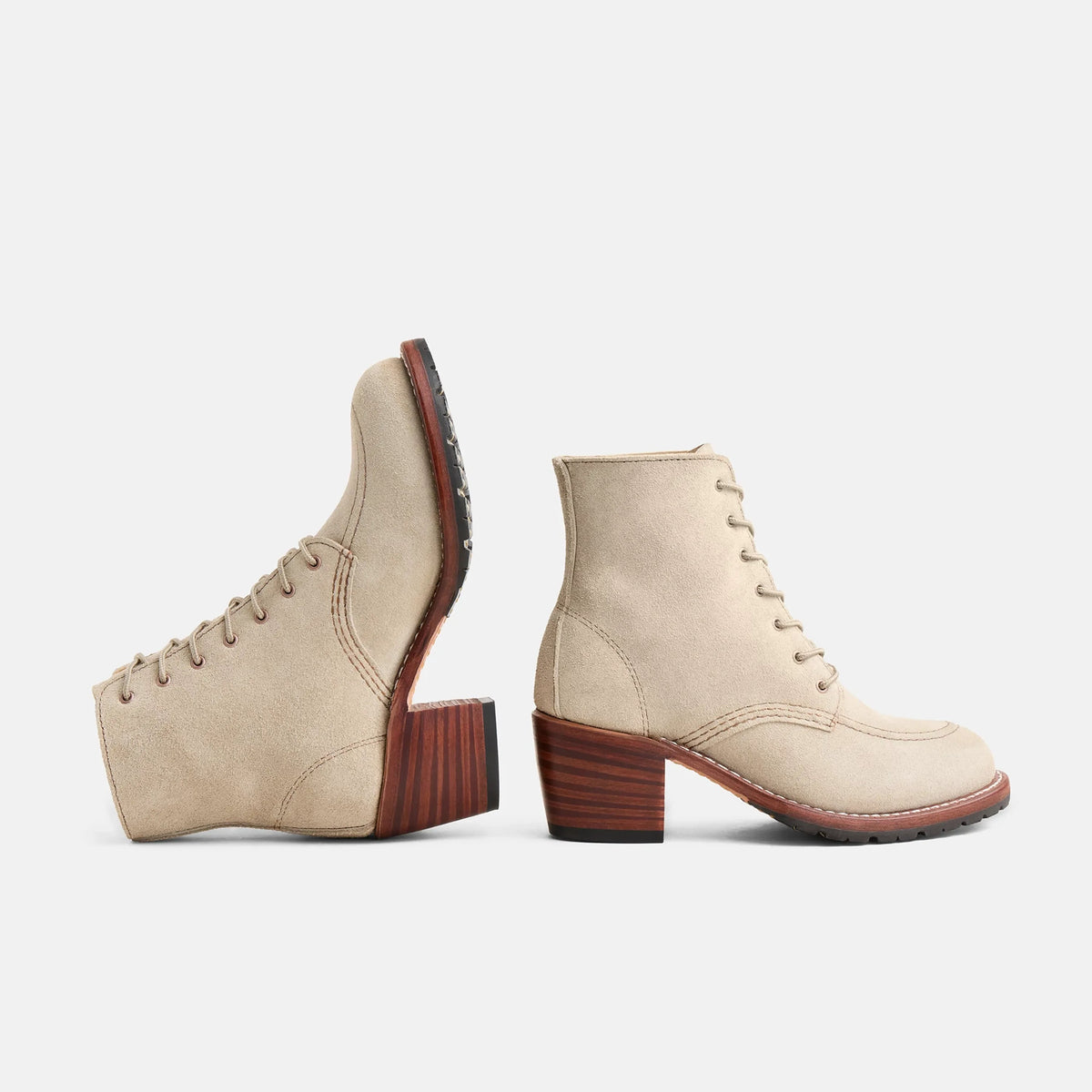 Clara Heeled Boot in White Leather 3409 | Red Wing Heritage - Red Wing Shoes
