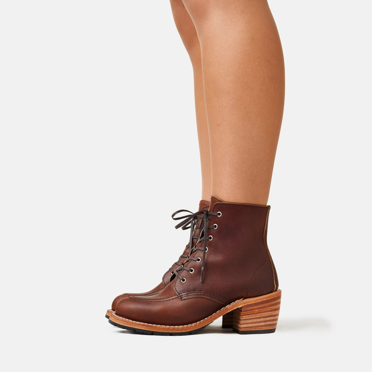 Clara Heeled Boot in Dark Brown Leather 3406 - Red Wing Shoes