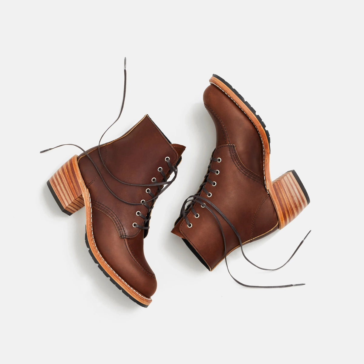Clara Heeled Boot in Dark Brown Leather 3406 - Red Wing Shoes