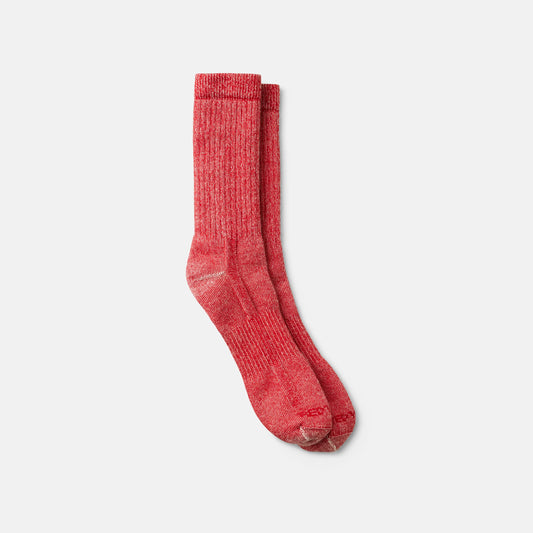 Unisex Full Crew Socks in Scarlet | Red Wing Heritage 97674 - Red Wing Shoes