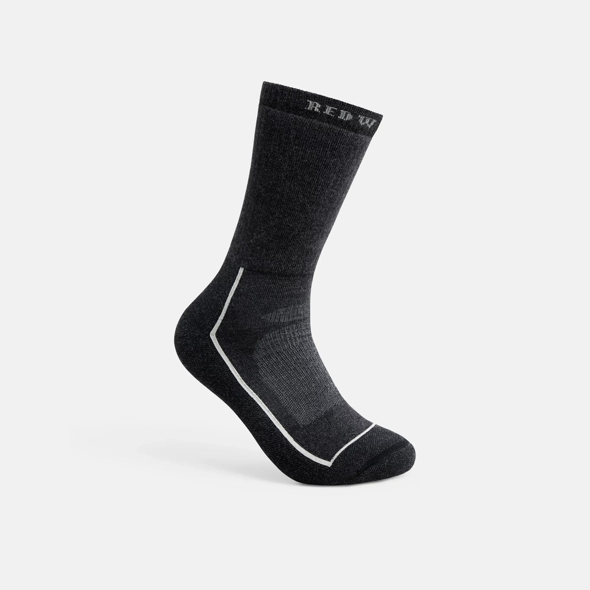 Unisex Steel-Toe Merino Wool Blend Crew Sock in Black 97394 - Red Wing Shoes