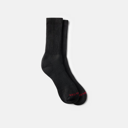 Unisex Acrylic Blend Crew Sock in Black 97308 - Red Wing Shoes