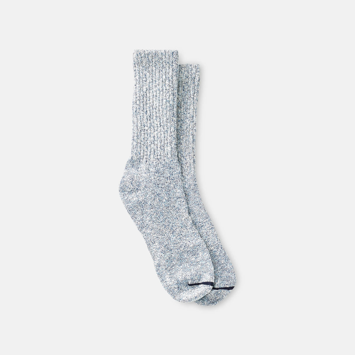Unisex Cotton Blend Ragg Crew Socks in Carolina Blue/Navy/White Cotton Blend 97656 | Red Wing Heritage - Red Wing Shoes