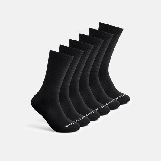 Unisex Cotton Blend Crew Sock in Black 97269 - Red Wing Shoes