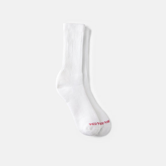 Unisex Acrylic Blend Crew Sock in White 97315 - Red Wing Shoes