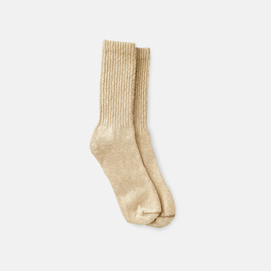 Unisex Cotton Blend Ragg Crew Boot Socks in Over Dyed Cream/Coffee Cotton Blend 97658 | Red Wing Heritage - Red Wing Shoes