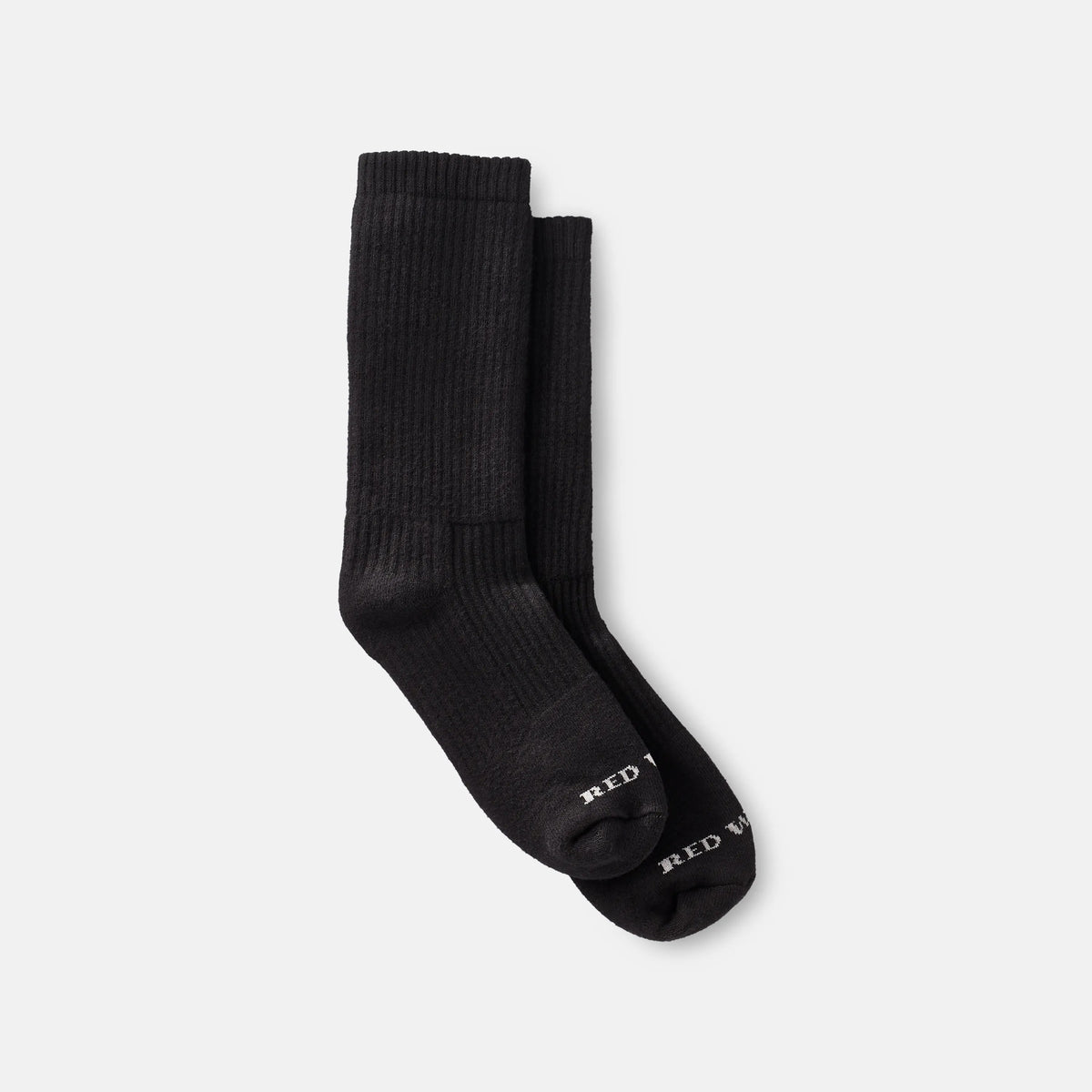 Unisex Cushion Crew Socks in Black Cotton Blend 97647 | Red Wing Heritage - Red Wing Shoes