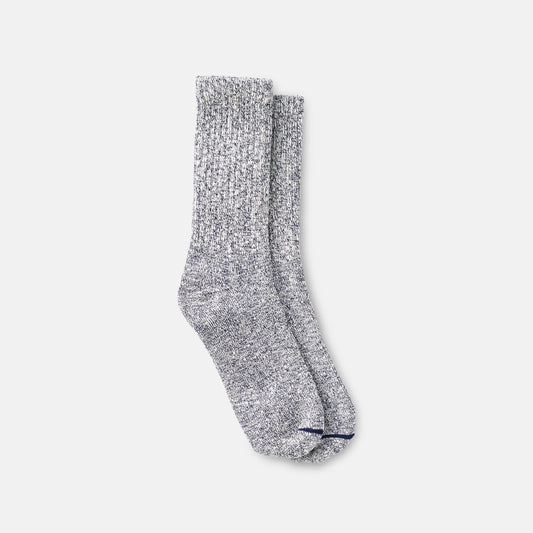 Unisex Cotton Blend Ragg Crew Socks in Navy/White Cotton Blend 97645 | Red Wing Heritage - Red Wing Shoes