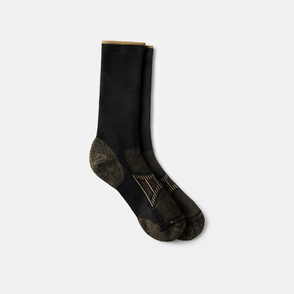 Unisex CoolMax® Blend Crew Sock in Black 97397 - Red Wing Shoes