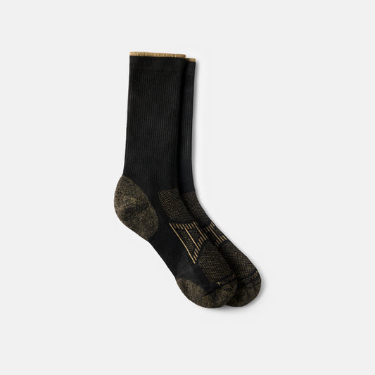 Unisex CoolMax® Blend Crew Sock in Black 97397 - Red Wing Shoes