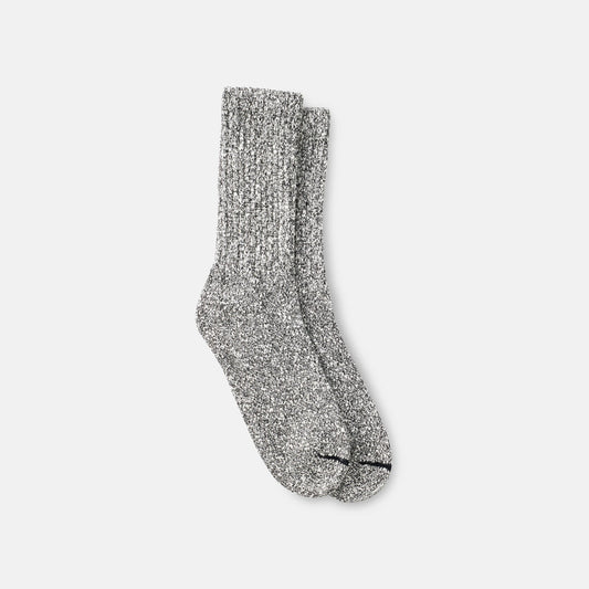 Unisex Cotton Blend Ragg Crew Socks in Black/White Cotton Blend 97644 | Red Wing Heritage - Red Wing Shoes