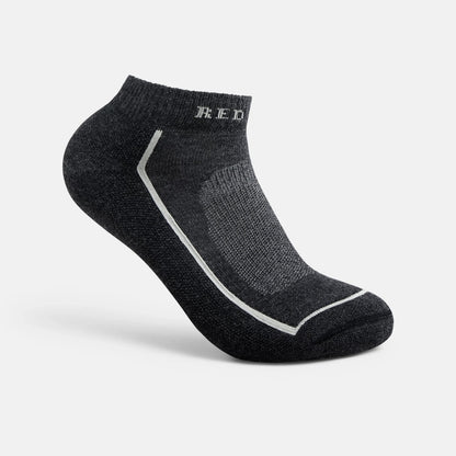 Unisex Steel-Toe Merino Wool Blend Quarter Crew Sock in Black 97393 - Red Wing Shoes