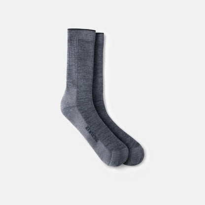 Unisex Merino Wool Blend Crew Sock in Charcoal - Red Wing Shoes