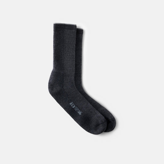 Unisex Merino Wool Blend Crew Sock in Black 97362 - Red Wing Shoes
