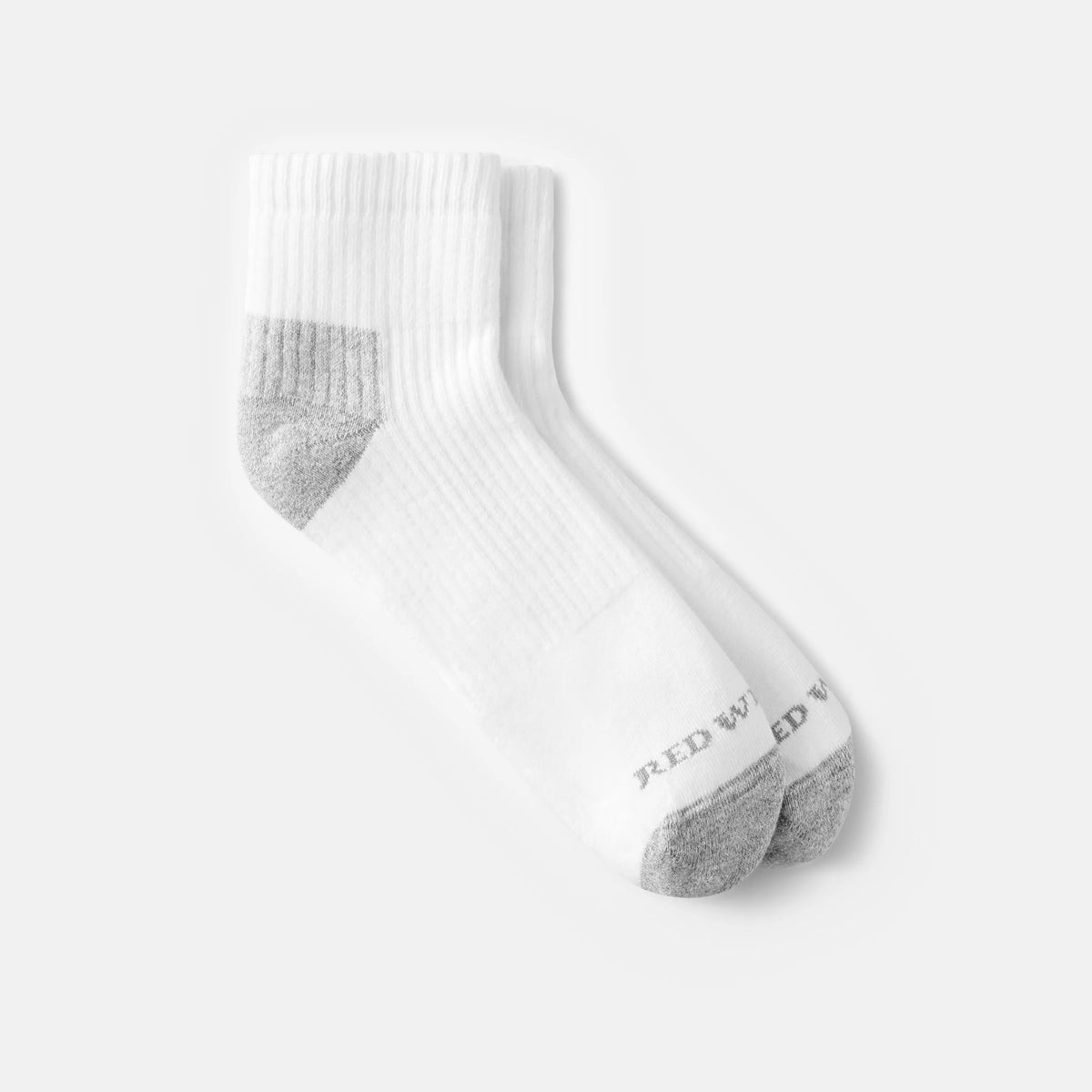 Unisex Cotton Blend Quarter Crew Sock in White 97263 - Red Wing Shoes