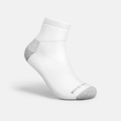 Unisex Cotton Blend Quarter Crew Sock in White 97263 - Red Wing Shoes