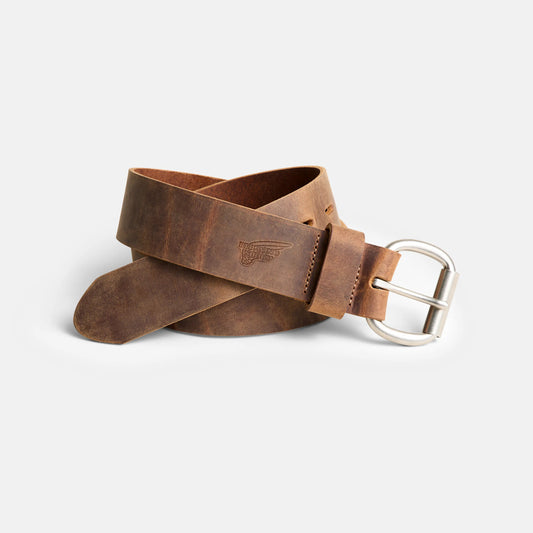 Red Wing Leather Belt with Roller Bar in Brown 96546 - Red Wing Shoes